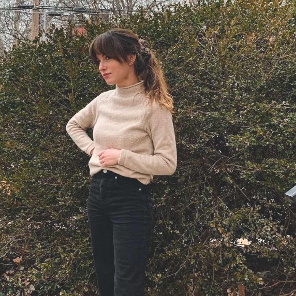 J. Crew Beige Turtleneck Sweater